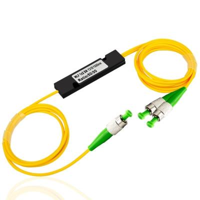 China Hot Selling FTTH Single Mode 1x2 FC/APC Fiber Optic FBT Splitter 1x2 FC/APC Fiber Optic Splitter for sale