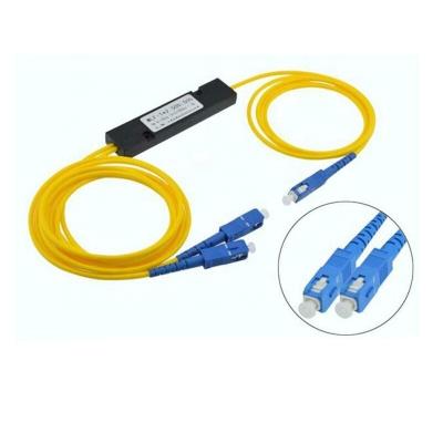 China Hot Selling FTTH Single Mode 1X2 SC/UPC Fiber Optic PLC Splitter FBT Optic Coupler 1X2 SC/UPC FBT Splitter for sale