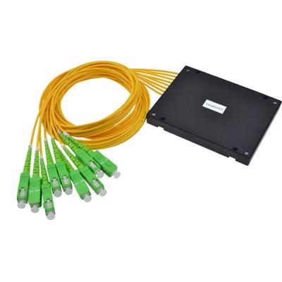 China Hot Selling Single Mode FTTH 1x8 SC APC Fiber Optic Splitter ABS Coupler 1x8 SC/APC Fiber Optic Splitter for sale