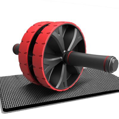 China Non-slip Strength Indoor Exercise Training Muscle Strength Yoga Home Gym Home Amazon ab Wheel Dual Wheel Roller for sale