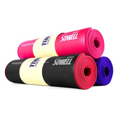 China Eco friendly 2022 yoga Pilate yoga mat 10mm non slip yoga mat 10mm non slip nbr yoga mat with logo for sale