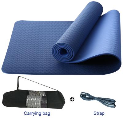 China Wholesale 20202 /blue 6mm green eco-friendly custom made tape yoga mat with carry bag for sale