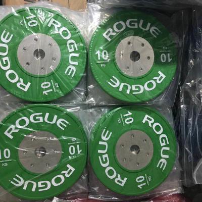 China PU Free Weight Competition Fitness Weight Lifting Barbell Rubber Bumper Plates for sale