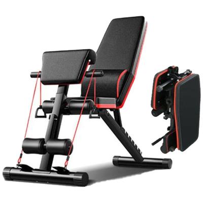 China 150KGS Bodybuilding Home Gym Equipment Fitness Machine Exercise Folding Bench Indoor Sports Bench for sale