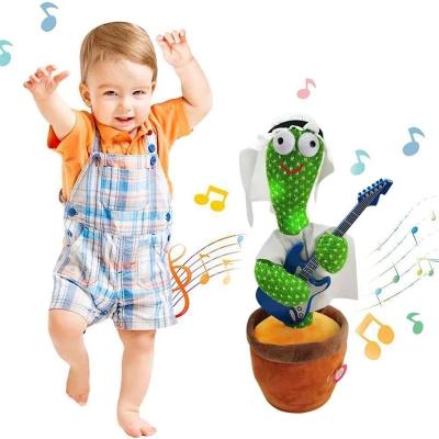 China Hot Selling Electric Cactus Eco-friendly Material Dancing Plush Toy Dancing Funny Talking Arabic Cactus Toy for sale