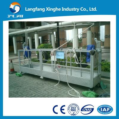 China Safety device suspended platform , construction gondola , aluminum hanging scaffolding for sale