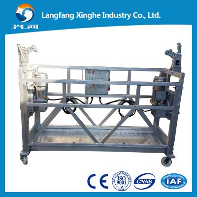 China zlp630 aluminum window cleaning suspended hanging scaffolding with ltd63 electric winch for sale