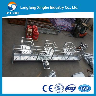 China Aluminum temporary window cleaning suspended platform , building painting gondola platform for sale