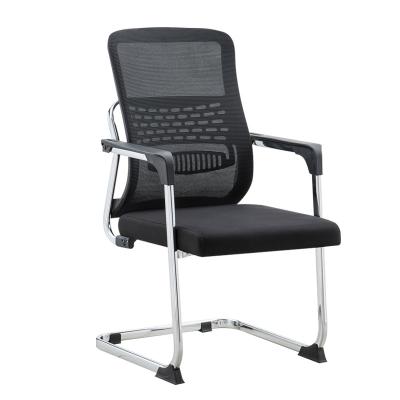 China Black Comfortable Adjustable Reception Chair Modern Office Venue Meeting (Height) Reception Chairs for sale