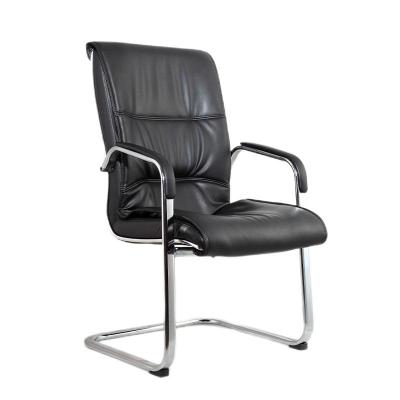 China (Size)Adjustable Black Computer Chair Family Meeting Office Leather Chair Back Chair for sale