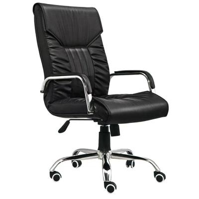 China Leather Computer Chair Boss Chair (Height) Adjustable Comfortable Modern Ergonomic Home Office Chair for sale