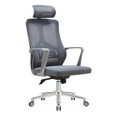 China Adjustable Ergonomic Ergonomic Chair Student Chair Computer Chair Gray (High Waist) Mesh for sale