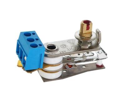 China Household PAS and NC Adjustable Bimetal Heating Thermostat with Blue Terminal for Heaters for sale