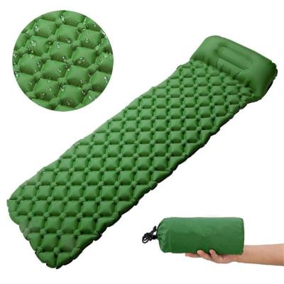 China Outdoor Rise Inflatable Hammock Camping Travel Tpu Insulated Folding Lightweight Camping Folding Mat Mattress Sleeping Bag Air Pad for sale