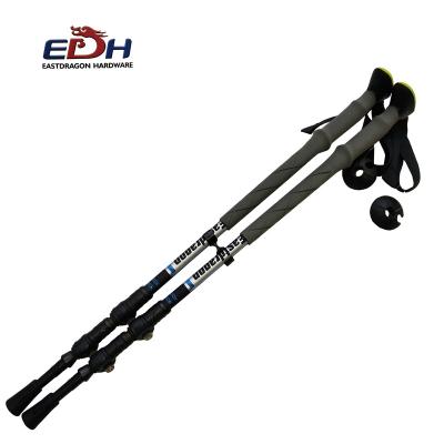 China Lightweight Outdoor Sports Twist Lock Telescopic Hiking Walking Stick Ski Trekking Pole for sale