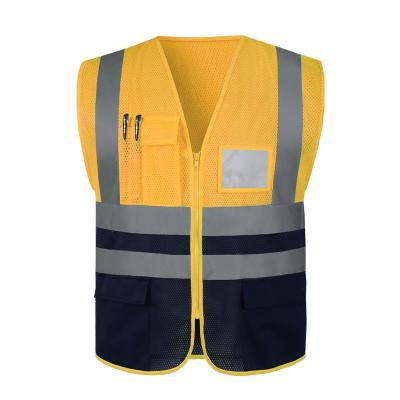 China Amazon Saling China Manufacturer Wholesale Airport Bicycle Motorcycle Reflective Safety Warm High Visibility Reflective Vest for sale