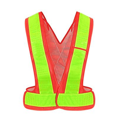 China High Visibility Fluorescent Yellow Reflective Strap Traffic Safety Vest Manufacturer Hot Products Reflective Stock Vest for sale