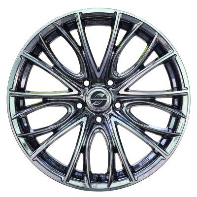 China 18 inch aluminum racing wheel 5*114.3 5*112 black chrome racing tire car alloy wheels rims mags for sale