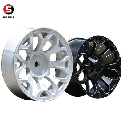 China Handsome 20inch Shape Carwheels 4X4 SUV Offroad Passenger Rims Mags Popular Shape Hotsale Design Rim Rines Aftermarket Alloy Wheels 5/6 Hole for sale