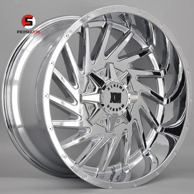 China America Designs 20*10J 20*12J Chrome 4*4 Pickup Aluminum Offroad Alloy Wheels 5*150/5*139.7 6*139.7/135 for sale