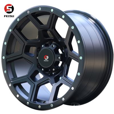 China 17 Inch 6x139.7 Mag Wheel Black Aluminum Designs Made In China Good Quality Alloy Wheels For 4*4 Off Road Car Rims for sale