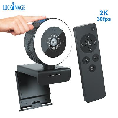 China Live Streaming Luckimage FCC CE RoHS 2K Live Stream Camera Webcam With Remote Control for sale