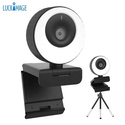 China Luckimage 1080p 60fps teleteaching/meeting/chat room laptop light/ring zoom webcam for sale