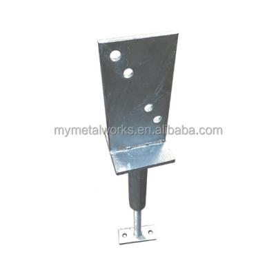 China Mild Steel Hot Dip Galvanized Adjustable Center Fix Timber Post Support Per AS/NZS 4680 for sale