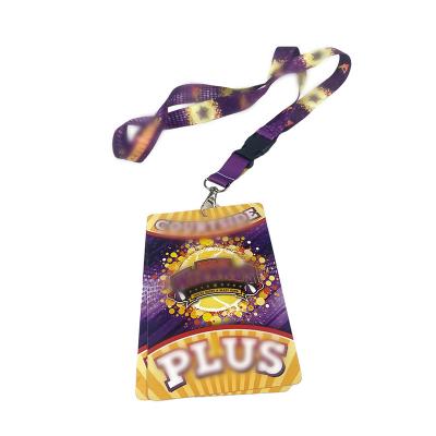 China Promotion Gift Dawn-Intl Hot Sale PVC Customized Card With Hole And Lanyard Support Logo Printing for sale