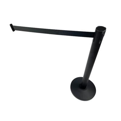 China Retractable Eco-Freindly Pole Black Stand With Nylon Belt for sale