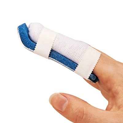 China Waterproof Flexible Aluminum Medical Finger Splint With Foam Pad for sale