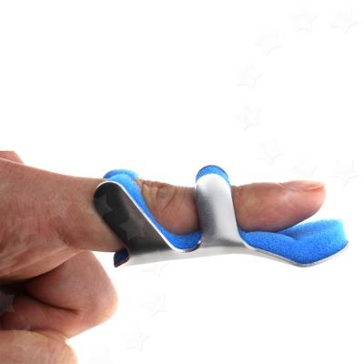 China First Aid Waterproof Orthopedic Finger Splint Medical Folding Frog Sponge Clip Metal Finger Splint For Rehabilitation for sale