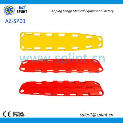 China First Aid Outdoor Sports Plastic Radiolucent Spine Board for sale