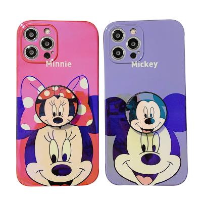 China Mickey Minnie Cartoon Blu-ray IMD Shockproof Happy Soft Phone Case For iPhone 12 11 pro 13 pro XR Max Max X Xs 7 Max Plus 8 Back Cover Capa for sale