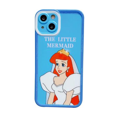 China Cute Cartoon Lens Shockproof Protective Crown Princess Mobile Cell Phone Case For iPhone 13 11 pro 12 pro XR Max Xs 7 Max Plus 8 Back Cover for sale