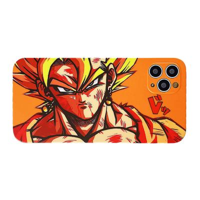 China Dragon Ball Kakarotto Super Saiyan Japan Shockproof Cartoon Back Cover For iPhone 11 12 pro 13 pro 7 8 max plus XR Xs Max Shell Phone Cases for sale