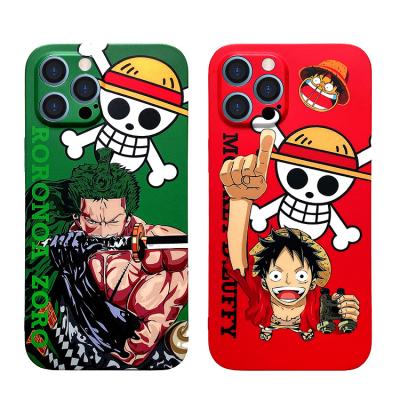 China One Piece Japan Luffy Sauron TPU Shockproof Cartoon Soft Phone Case For iPhone 13 pro 12 pro 11 8 7 max max plus X XR Xs Back Cover Shell for sale