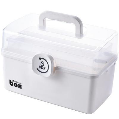 China Storage For Large Capacity Family Emergency Clear Plastic Kit First Aid Portable Container Medicine Storage Box Organizer for sale