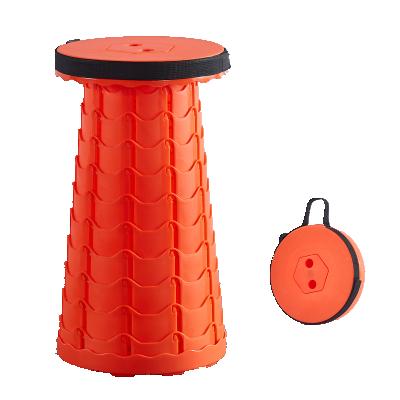 China Modern Outdoor Picnic Stool Plastic Portable Height Folding Telescopic Adjustable Stool Camping Travel Stool for sale