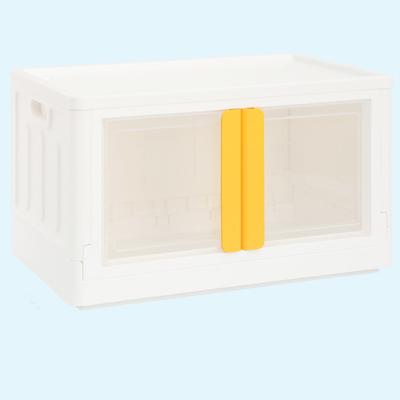 China OEM 32L Hot Selling Folding 2021 Simple Portable Plastic Portable Retractable Goods Stackable Folding Out Door Storage Box for sale