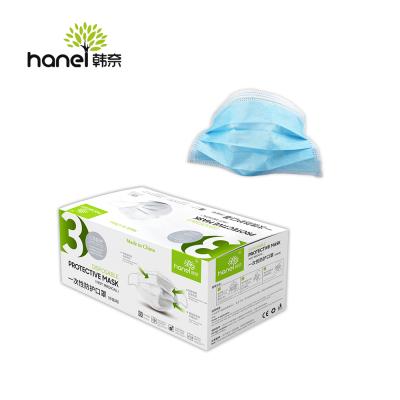 China Breathable In Stock Wholesale 3 Ply Medical Surgical Disposable Mask for sale