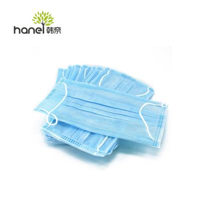 China Protective Earloop Earloop 3 Ply Nonwoven Disposable Face Mask For Civilian Daily Use for sale