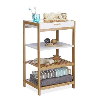 China Refine-bam Sustainable Newcomer Tray Bamboo Kitchen Shelf Removable for sale