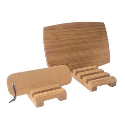 China Refine-bam Sustainable Bamboo Cutting Board Holder Bamboo Holder for sale