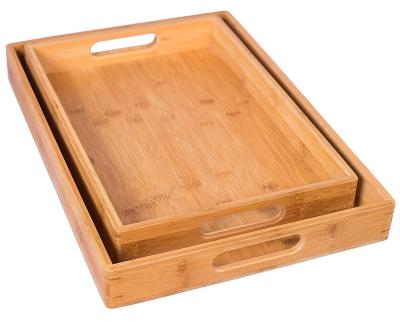 China Reliable and Cheap Wooden Tray Serving Tray Serving Food Breakfast Tray for sale