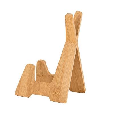 China Refine-bam Eco-friendly Household Bamboo Tablet Stand Holder Cookbook Holder for sale