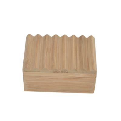 China Make Soap Dry Easy Fine-bam Bathroom Biodegradable Bamboo Soap Holder Dish Tray for sale