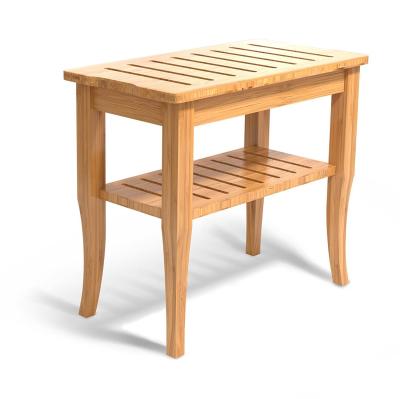 China Shower Wooden Seat Patio Bench Toilet Chair Bamboo Folding Shower Stool for sale