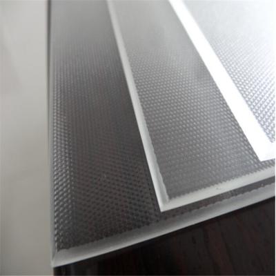 China High light transmittance 3.2mm fully tempered with low iron ultra clear water content white prismatico glass plates for sale