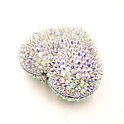 China New design factory crystal bags ab full luxury women evening clutches ladies diamonds rhinestone african bridal wedding purses for sale